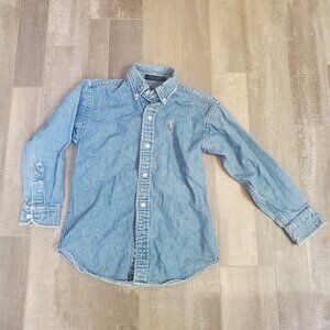 1980's Ralph Lauren Denim Shirt Size 6